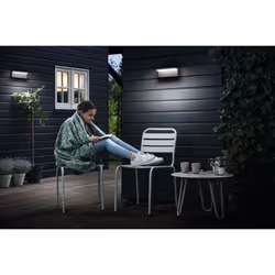 Philips myGarden Applique murale, Éclairage mural extérieur, Anthracite, Aluminium, Synthétiques, IP44, Jardin, Patio, I