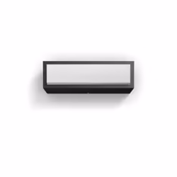 Philips myGarden Applique murale, Éclairage mural extérieur, Anthracite, Aluminium, Synthétiques, IP44, Jardin, Patio, I