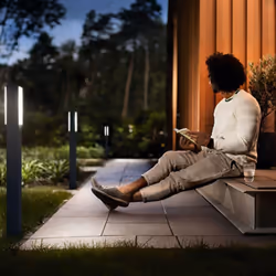 Philips myGarden Borne/lampadaire, Piedestal extérieur/Lampadaire, Anthracite, Aluminium, Synthétiques, IP44, Jardin, Patio,  ...