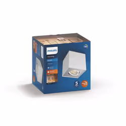 Philips WarmGlow LED 5049131P0, Spot d'éclairage de surface, Ampoule(s) non remplaçable(s), 1 ampoule(s), LED, 4,5 W, 2700 K
