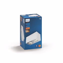Philips WarmGlow LED 5049231P0, Spot d'éclairage de surface, Ampoule(s) non remplaçable(s), 2 ampoule(s), LED, 9 W, 2700 K