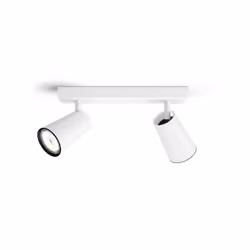 Philips myLiving Spot 5057231PN, Spot d'éclairage de surface, GU10, 2 ampoule(s), LED, 220-240 V, Blanc