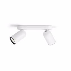Philips myLiving Spot, Spot d'éclairage de surface, GU10, 2 ampoule(s), LED, 220-240 V, Blanc