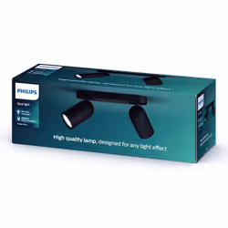 Philips myLiving 5058230PN Spot d'éclairage de surface Noir GU10 LED
