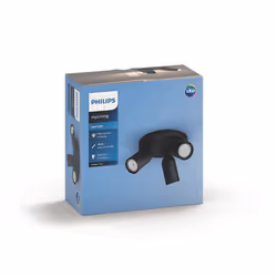 Philips myLiving 5058330PN, Spot d'éclairage de surface, GU10, 3 ampoule(s), LED, 220-240 V, Noir