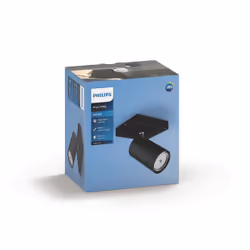 Philips myLiving 5059130PN Spot d'éclairage de surface Noir GU10 LED