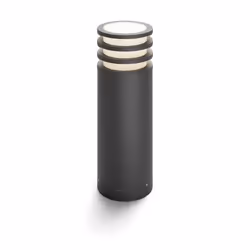 Philips Hue White Borne d’éclairage extérieure Lucca, Piedestal extérieur/Lampadaire intelligent, Anthracite, LED, E27, Blanc ...