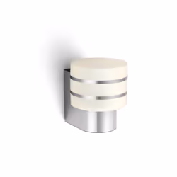 Philips Hue White Applique murale extérieure Tuar, Éclairage mural intelligent, Acier inoxydable, LED, E27, Blanc chaud, 806 ...
