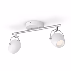 Philips myLiving Double spot Rivano 5061231P0, Spot lumineux sur rail, Ampoule(s) non remplaçable(s), 2 ampoule(s), LED, 2700 ...