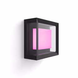 Philips Hue White and Color ambiance Applique murale extérieure Econic, Éclairage mural intelligent, Noir, LED, Ampoule(s) no ...
