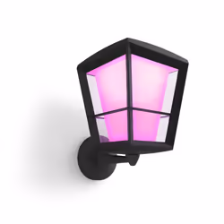 Philips Hue White and Color ambiance Applique murale extérieure Econic, Éclairage mural intelligent, Noir, LED, Ampoule(s) no ...
