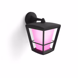 Philips Hue White and Color ambiance Applique murale extérieure Econic, Éclairage mural intelligent, Noir, LED, Ampoule(s) no ...