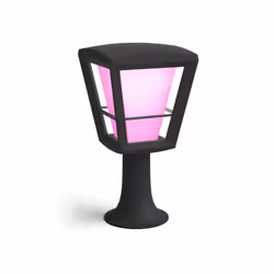 Philips Hue White and Color ambiance Grande borne d'éclairage extérieure Econic, Piedestal extérieur/Lampadaire intelligent,  ...