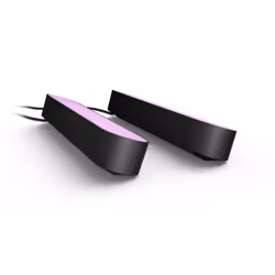 Philips Hue Play pack x2, Panneau intelligent, ZigBee, Noir, LED intégrée, Ampoule(s) non remplaçable(s), Blanc froid, Blanc  ...