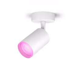 Philips Hue White and Color ambiance Spot unique Fugato, Éclairage de plafond intelligent, Blanc, Bluetooth, LED, GU10, 5,7 W