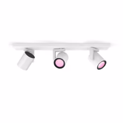 Philips Hue White and Color ambiance Spot triple Argenta, Éclairage de plafond intelligent, Blanc, Bluetooth, LED, GU10, 5,5  ...