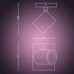 Philips Hue White and Color ambiance Spot unique Argenta