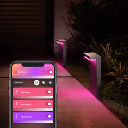 Philips Hue White and Color ambiance Borne d'éclairage extérieure Nyro - Vue supplémentaire 8