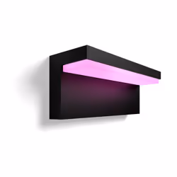 Philips Hue White and Color ambiance Applique murale extérieure Nyro, Éclairage mural intelligent, Noir, LED, Ampoule(s) non ...