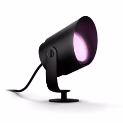 Philips Hue White and Color ambiance Spot extérieur Lily XL, Piedestal extérieur/Lampadaire intelligent, Noir, LED, Ampoule(s ...