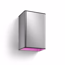 Philips Hue White and Color ambiance Applique murale extérieure Resonate, Éclairage mural extérieur, Acier inoxydable, LED, A ...