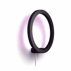 Philips Hue White and Color ambiance Applique murale Sana, Éclairage mural intelligent, Bluetooth, Noir, LED, Ampoule(s) non  ...