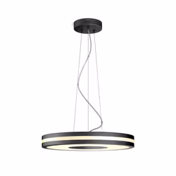 Philips Hue White ambiance Suspension Being, Eclairage intelligent par suspension, Noir, LED, Ampoule(s) non remplaçable(s),  ...