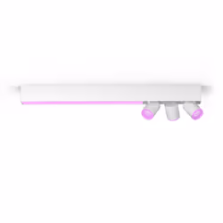 Philips Hue White and Color ambiance Plafonnier Centris 3 spots, Spot d'éclairage intelligent, Bluetooth/Zigbee, Blanc, LED, ...