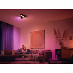 Philips Hue White and Color ambiance Plafonnier en croix à trois spots Centris