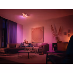 Philips Hue White and Color ambiance Plafonnier en croix à trois spots Centris