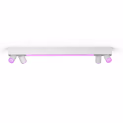 Philips Hue White and Color ambiance Plafonnier Centris 4 spots, Spot d'éclairage intelligent, Bluetooth/Zigbee, Blanc, LED, ...