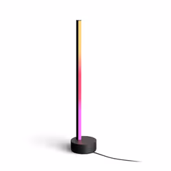 Philips Hue White and Color ambiance Lampe à poser Gradient Signe, Lampe de table intelligente, Bluetooth, Noir, LED, Ampoule ...