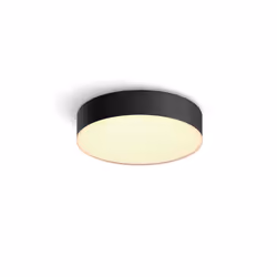 Philips Hue White ambiance Petit plafonnier Enrave, Éclairage de plafond intelligent, Bluetooth, Noir, LED, Ampoule(s) non re ...