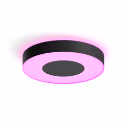 Philips Hue White and Color ambiance Plafonnier de grande taille Infuse, Éclairage de plafond intelligent, Bluetooth, Noir, L ...