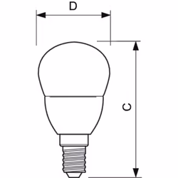 Philips CorePro LED CorePro lustre ND 5.5-40W E14 827 P45 FR ampoule LED 5,5 W