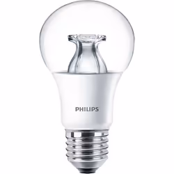 Philips MASTER LED DT 9-60W E27 A60 CL, 60 W, 60 W, E27, 806 lm, 25000 h, Blanc chaud
