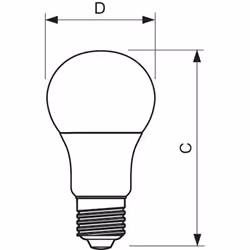 Philips MASTER LED DT 9-60W E27 A60 CL energy-saving lamp Blanc chaud 2700 K
