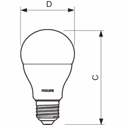 Philips CorePro LED CorePro LEDbulb 11-75W 827 E27 ampoule LED 11 W G13