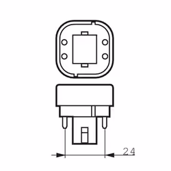 Philips CorePro LED PLC 9W energy-saving lamp G24q-3