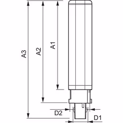 Philips CorePro LED PLC 8.5W ampoule LED 8,5 W G24d-3