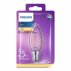 Philips 2W (25W) E14 Warm white Non-dimmable Candle