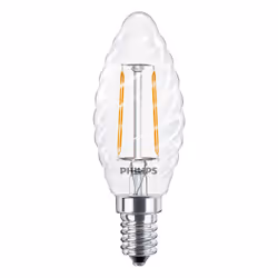 Philips Classic, 2 W, 25 W, E14, 250 lm, 15000 h, Blanc chaud
