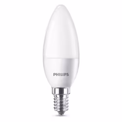 Philips Flamme et lustre, 5,5 W, 40 W, E14, 470 lm, 15000 h, Blanc chaud