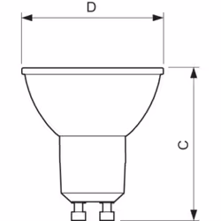 Philips MAS LED spot VLE D, 7 W, 80 W, GU10, 590 lm, 25000 h, Blanc