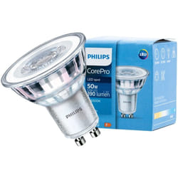 Ampoule LEd Corepro LEDspot GU10 390lm 4.6-50W 6500K froid 36D Philips