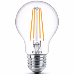 Philips Ampoule, 7 W, 60 W, E27, 806 lm, 15000 h, Blanc chaud