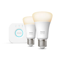Philips Hue White Kit de démarrage : 2 ampoules connectées E27 (800)