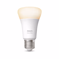 Philips Hue White A60 - Ampoule connectée E27 - 800, Ampoule intelligente, Blanc, Bluetooth/Zigbee, LED, E27, Blanc chaud