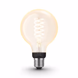 Philips Hue White Globe G93 - Ampoule connectée E27, Ampoule intelligente, Noir, Gris, Bluetooth/Zigbee, LED, E27, Lumière bl ...