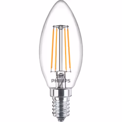 Philips 8718699696931, 4,3 W, 40 W, E14, 470 lm, 15000 h, Blanc chaud